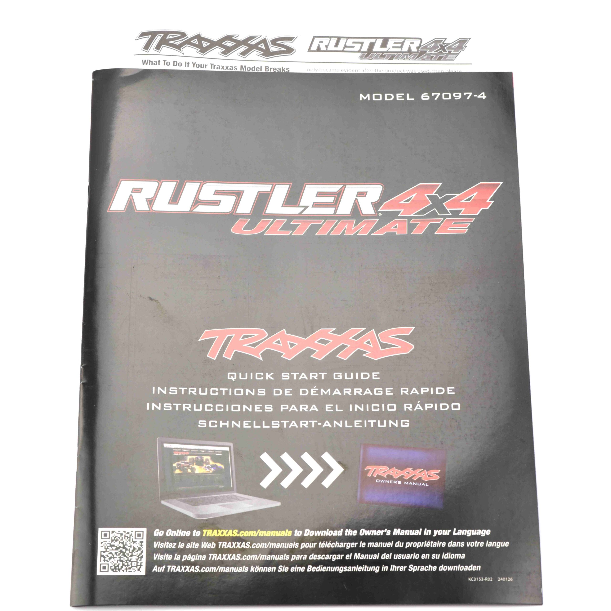 Traxxas Ultimate Rustler Manual Fits Traxxas ULTIMATE RUSTLER User Manual Quick Guide, Parts List Exploded Views
