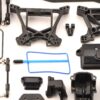 Traxxas Ultimate Rustler Plastic Chassis Parts (3) Traxxas RUSTLER ULTIMATE Receiver Box, bulkhead, towers, batty holder, Sway Bars