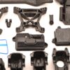 Traxxas Ultimate Rustler Plastic Chassis Parts (4) Traxxas RUSTLER ULTIMATE Receiver Box, bulkhead, towers, batty holder, Sway Bars