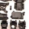Traxxas Ultimate Rustler Plastic Chassis Parts (5) Traxxas RUSTLER ULTIMATE Receiver Box, bulkhead, towers, batty holder, Sway Bars