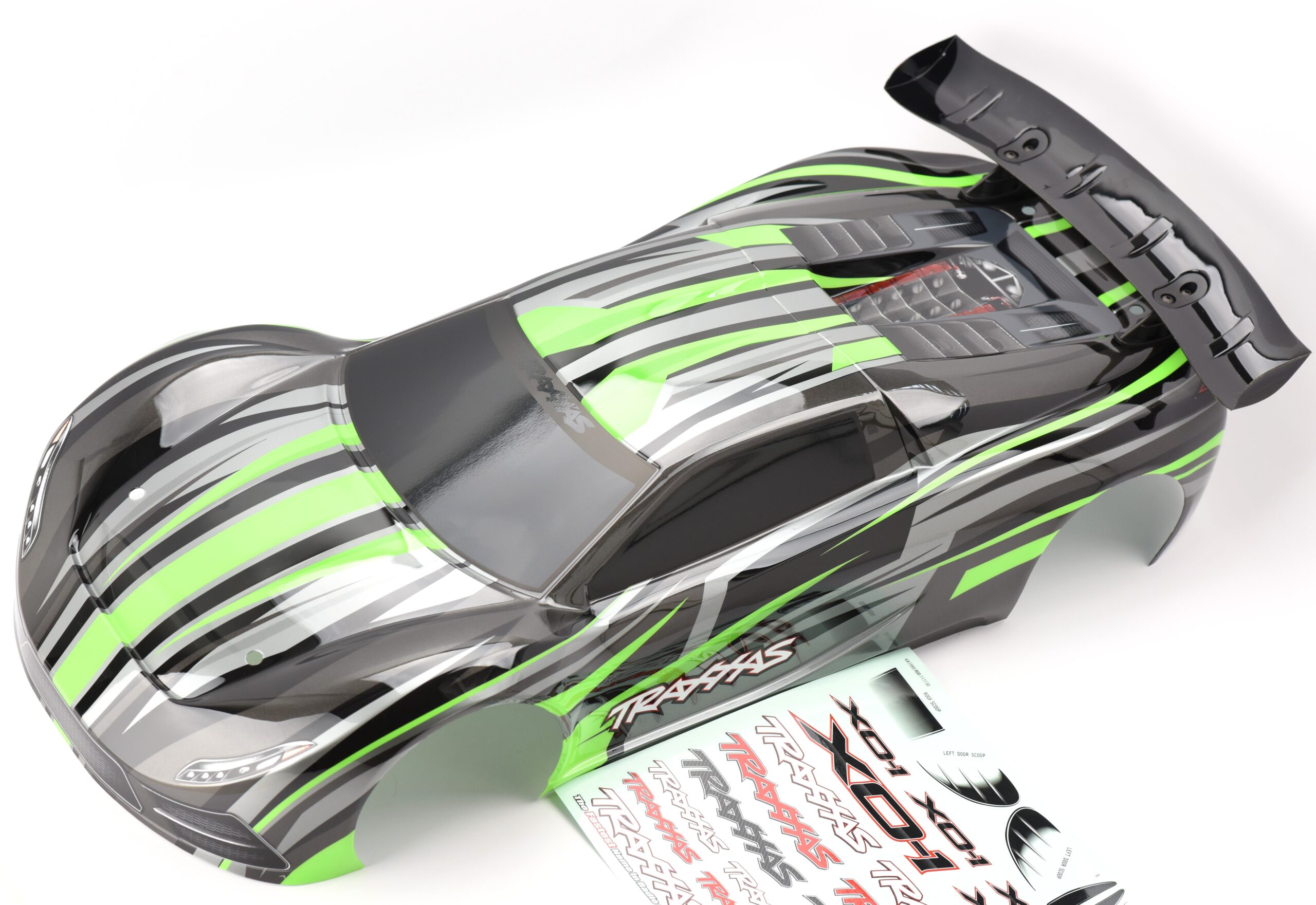 Traxxas XO-1 Body (2) Fits Traxxas XO-1 UPDATED BODY shell Green 2022 (painted cover & decal 64077-3)
