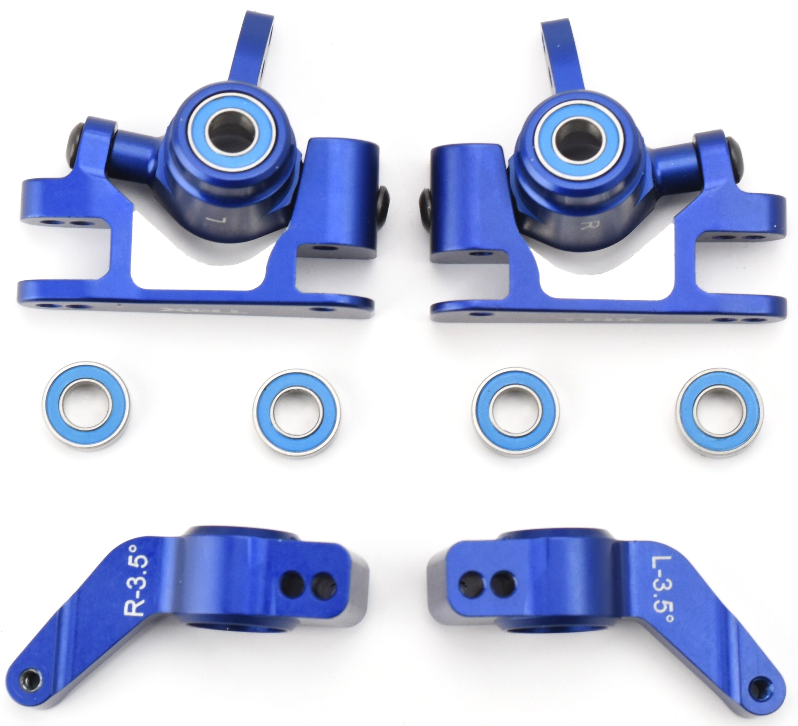 Traxxas XO-1 Casters Blocks (2) Fits Traxxas Slash 4x4 Ultimate - KNUCKLES, aluminum Front steering & rear carriers