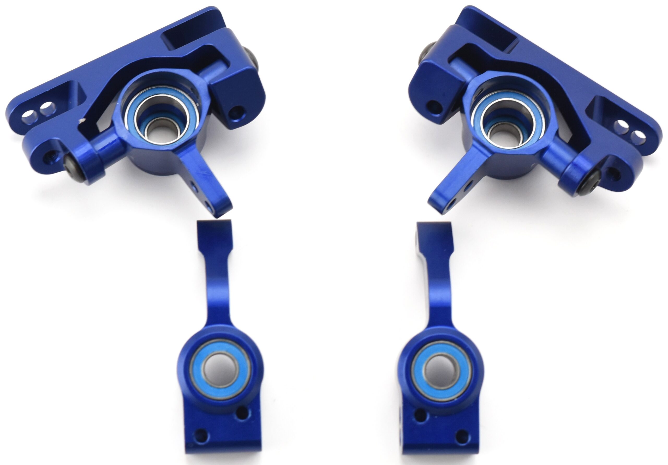 Traxxas XO-1 Casters Blocks (3) Fits Traxxas Slash 4x4 Ultimate - KNUCKLES, aluminum Front steering & rear carriers