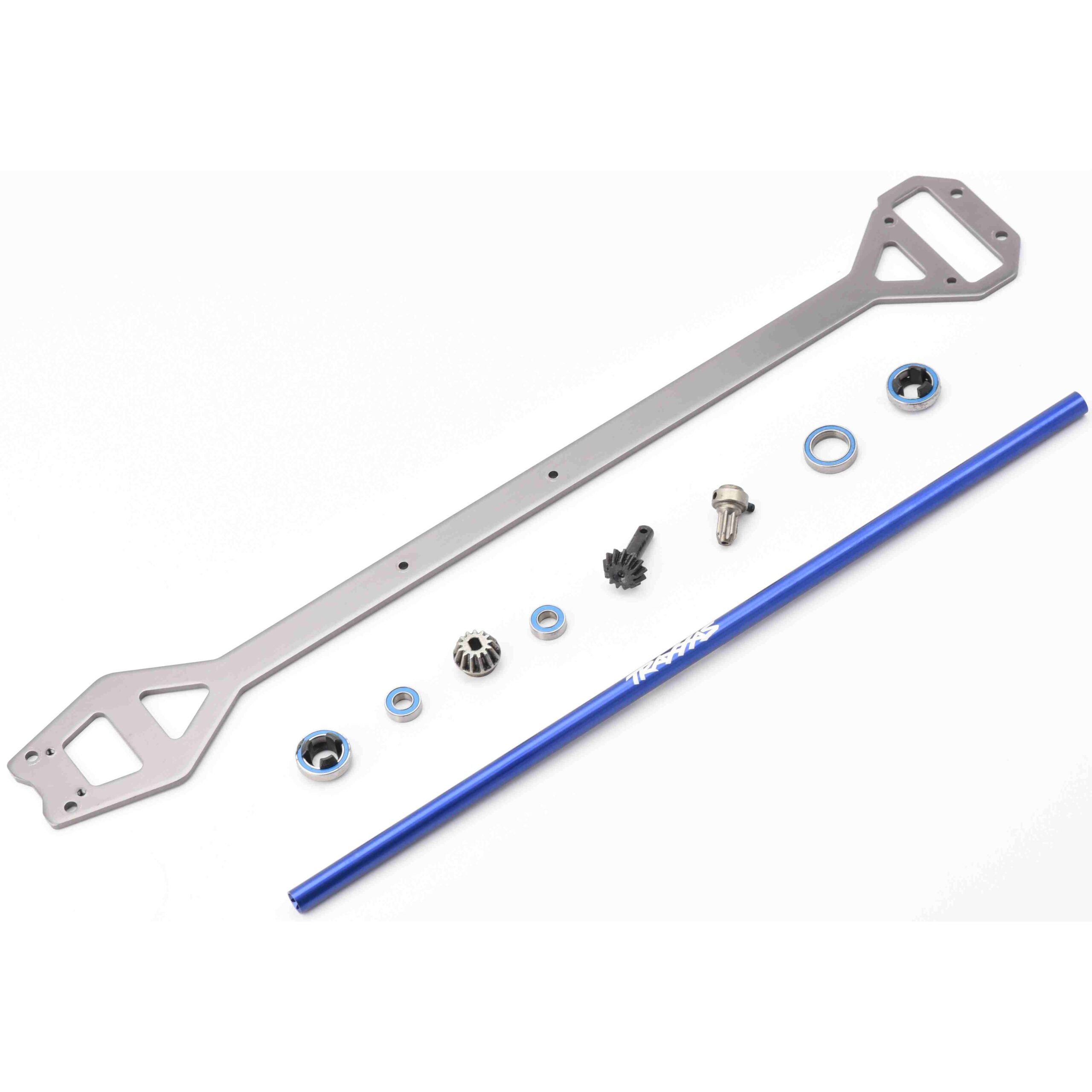 Traxxas XO-1 Center Brace Shaft Gears Fits Traxxas XO-1 CENTER blue DRIVESHAFT, BRACE, drive hub pinion gears Bearings