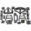 Traxxas XO-1 Plastic Chassis Parts Fits Traxxas XO-1 - PLASTIC SET bulkhead retainers battery hold-down, Body Mount