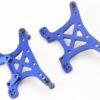 Fits Traxxas 64077-3 XO-1 - BLUE SHOCK TOWERS, FRONT/REAR 7075-T6 aluminum Posts