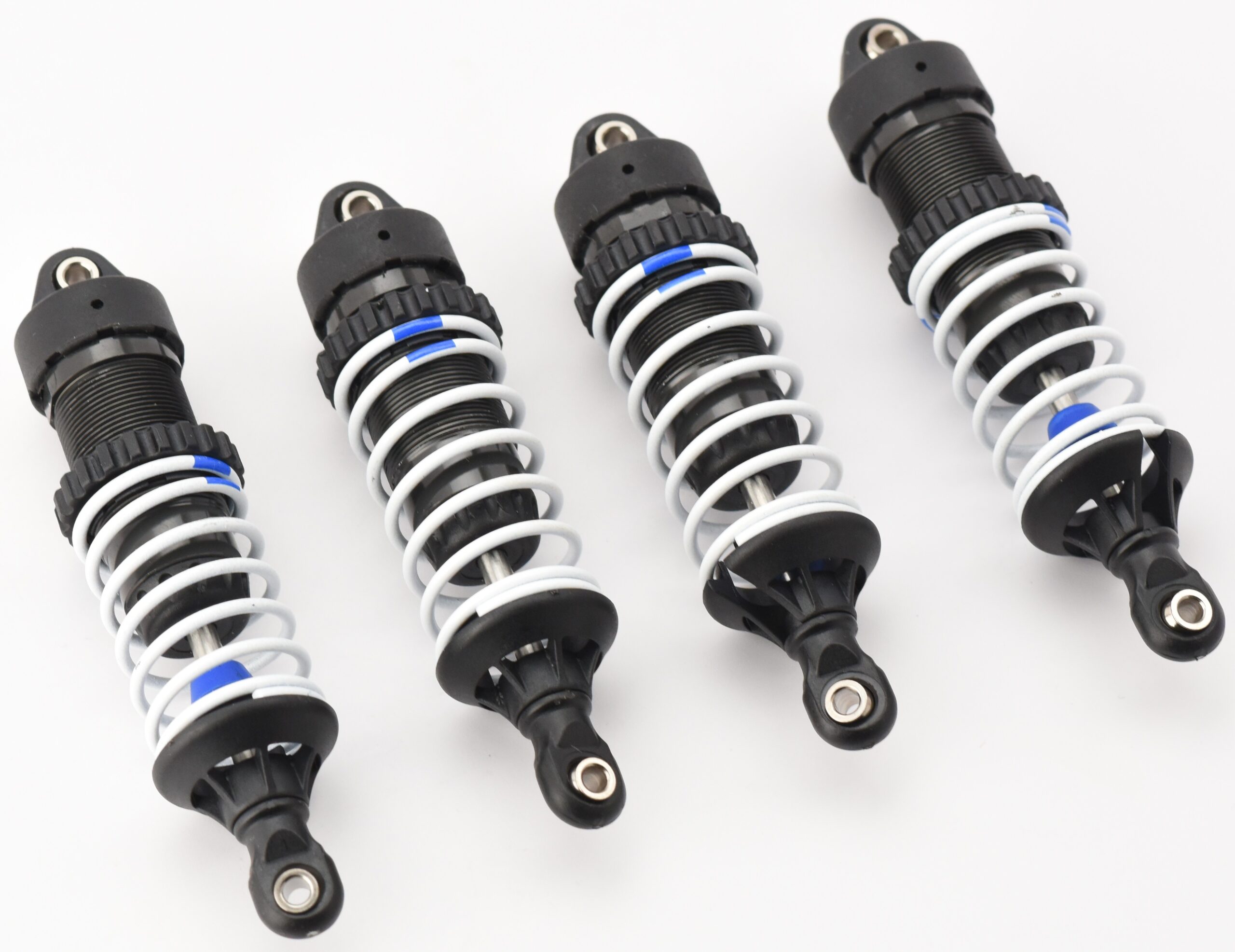 Traxxas XO-1 Shocks Dampers (2) Fits Traxxas XO-1 SHOCKS gtr Dampers Front and Rear aluminum 1.6 rate blue PTFE